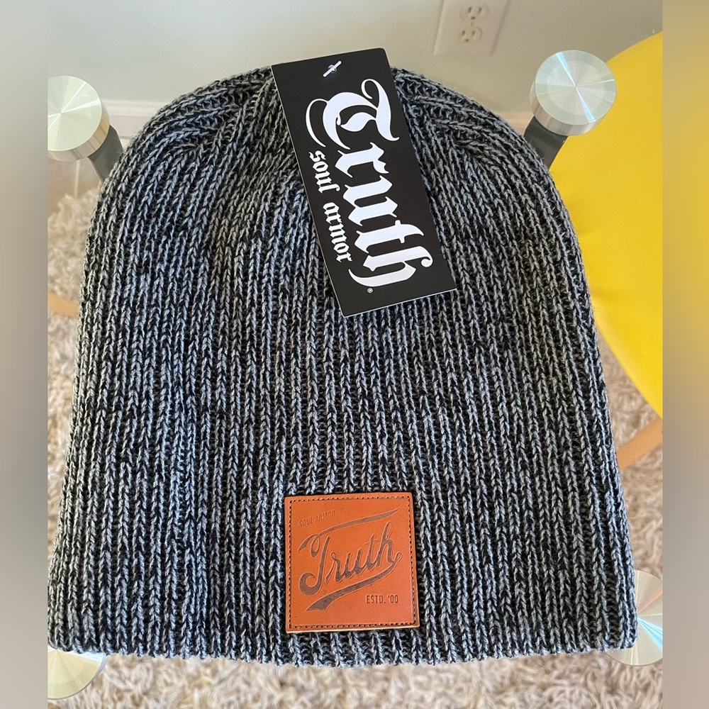 Truth soul armor heathered gray beanie! New with tags!
